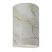 Justice Designs - CER-1260-STOC-LED1-1000 - LED Lantern - Ambiance - Carrara Marble