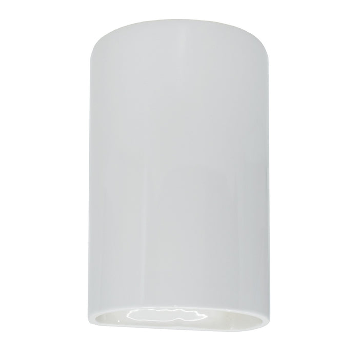 Justice Designs - CER-1260-WHT-LED1-1000 - LED Lantern - Ambiance - Gloss White