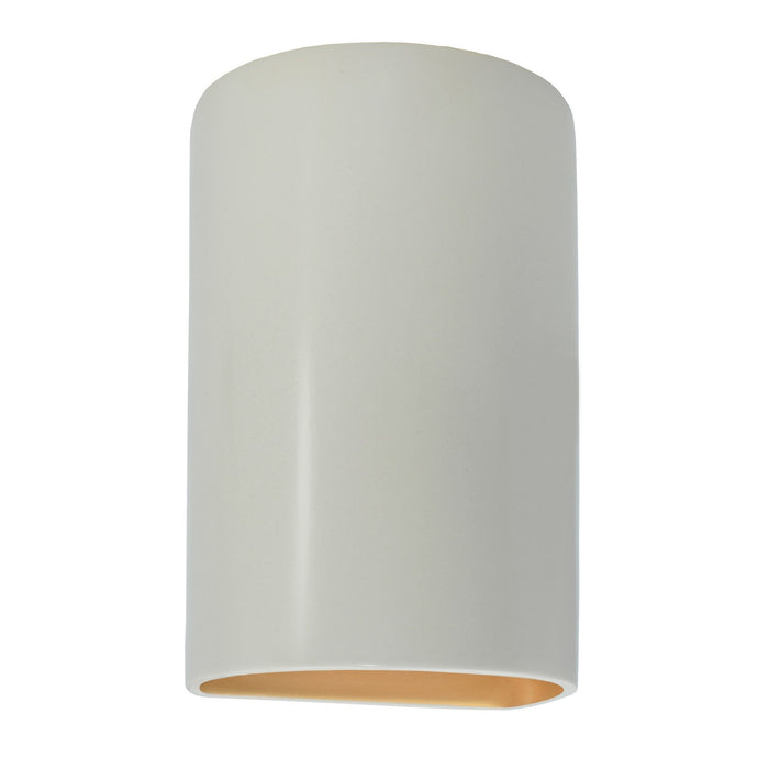 Justice Designs - CER-5265W-MTGD - LED Wall Sconce - Ambiance - Matte White with Champagne Gold internal