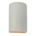Justice Designs - CER-5265W-MTGD - LED Wall Sconce - Ambiance - Matte White with Champagne Gold internal