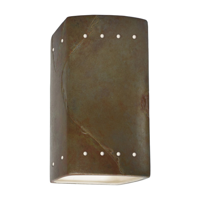 Justice Designs - CER-5920-SLTR-LED1-1000 - LED Wall Sconce - Ambiance - Tierra Red Slate