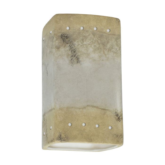 Justice Designs - CER-5920-TRAG-LED1-1000 - LED Wall Sconce - Ambiance - Greco Travertine