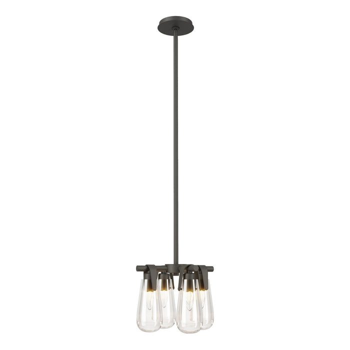 Hubbardton Forge - 131062-SKT-MULT-20-ZM0718 - Four Light Semi-Flush/Pendant - Eos - Natural Iron