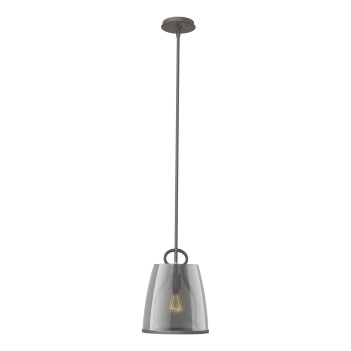 Hubbardton Forge - 131065-SKT-MULT-07-PS0721 - One Light Pendant - Caliper - Dark Smoke