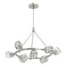Hubbardton Forge - 131067-SKT-MULT-85-CR - Nine Light Pendant - Gatsby - Sterling