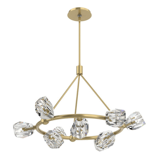 Gatsby Nine Light Pendant Modern Brass