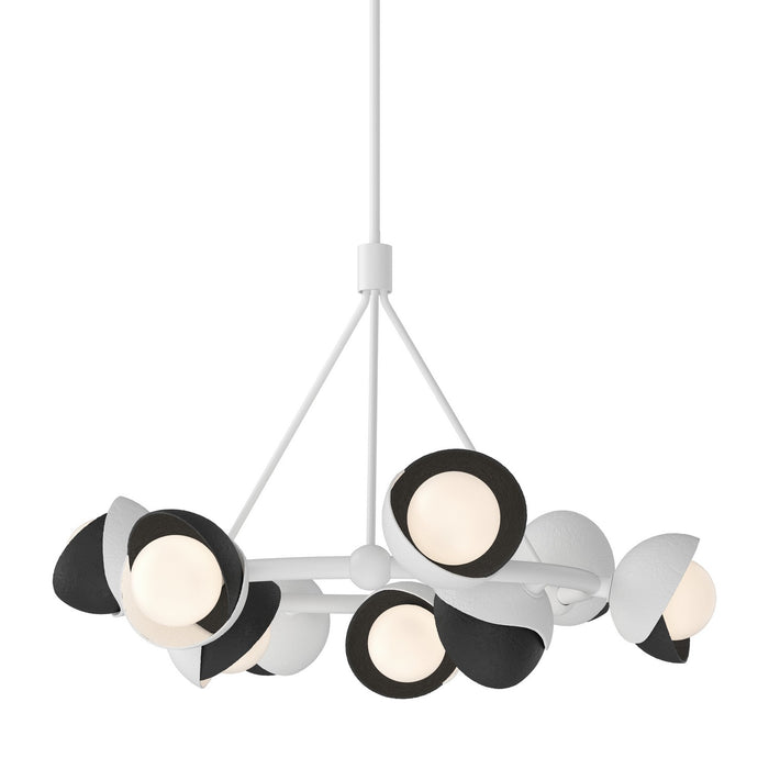 Hubbardton Forge - 131068-SKT-MULT-02-10-GG0711 - Nine Light Pendant - Brooklyn - White