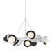 Hubbardton Forge - 131068-SKT-MULT-02-10-GG0711 - Nine Light Pendant - Brooklyn - White