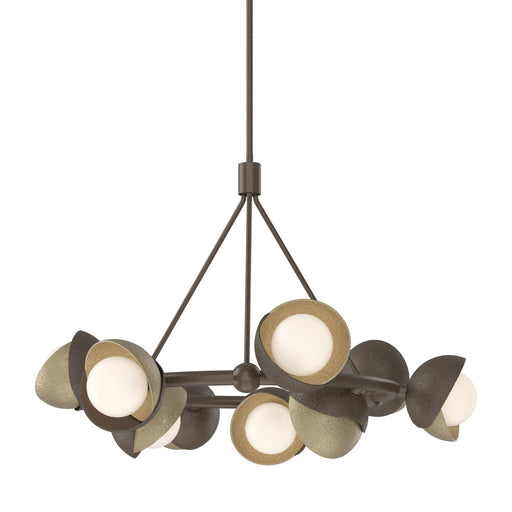Brooklyn Nine Light Pendant Bronze