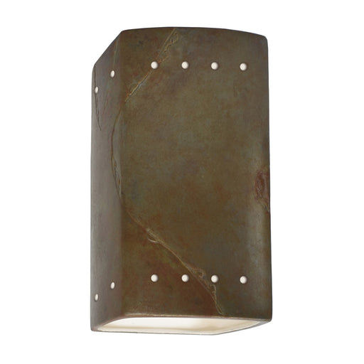 Justice Designs - CER-5920W-SLTR-LED1-1000 - LED Wall Sconce - Ambiance - Tierra Red Slate