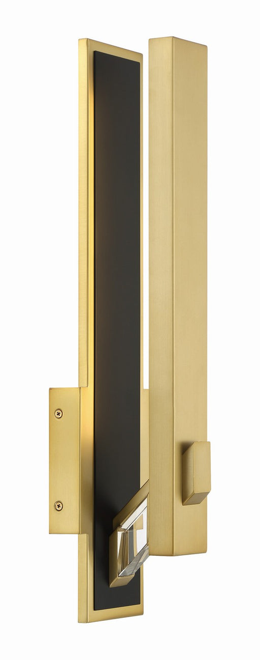 George Kovacs - P1921-726-L - LED Wall Sconce - Sauvity - Soft Brass And Coal