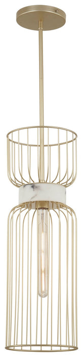 Minka-Lavery - 3392-754 - One Light Mini Pendant - Park Slope by Robin Baron - Nouveau Gold