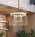 Minka-Lavery - 3394-754 - Four Light Pendant - Park Slope by Robin Baron - Nouveau Gold
