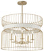 Minka-Lavery - 3395-754 - Five Light Pendant - Park Slope by Robin Baron - Nouveau Gold
