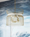 Minka-Lavery - 3395-754 - Five Light Pendant - Park Slope by Robin Baron - Nouveau Gold