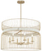 Minka-Lavery - 3396-754 - Six Light Pendant - Park Slope by Robin Baron - Nouveau Gold