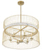 Minka-Lavery - 3396-754 - Six Light Pendant - Park Slope by Robin Baron - Nouveau Gold