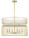 Minka-Lavery - 3396-754 - Six Light Pendant - Park Slope by Robin Baron - Nouveau Gold