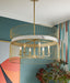 Minka-Lavery - 3396-754 - Six Light Pendant - Park Slope by Robin Baron - Nouveau Gold