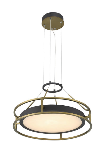 Minka-Lavery - 5086-781-L - LED Pendant - Levitation - Sand Coal & Soft Brass