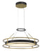 Minka-Lavery - 5087-781-L - One Light Pendant - Levitation - Sand Coal And Soft Brass