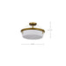 Nuvo Lighting - 60-7752 - Four Light Semi Flush Mount - Rowen - Natural Brass