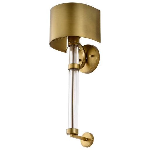 Nuvo Lighting - 60-7757 - One Light Wall Sconce - Teagon - Natural Brass
