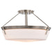 Nuvo Lighting - 60-7762 - Four Light Semi Flush Mount - Rowen - Brushed Nickel
