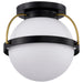 Nuvo Lighting - 60-7770 - One Light Flush Mount - Lakeshore - Matte Black