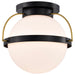 Nuvo Lighting - 60-7772 - One Light Flush Mount - Lakeshore - Matte Black