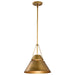 Nuvo Lighting - 60-7776 - One Light Pendant - Adina - Natural Brass