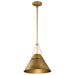 Nuvo Lighting - 60-7776 - One Light Pendant - Adina - Natural Brass