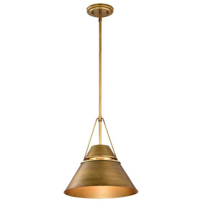 Nuvo Lighting - 60-7776 - One Light Pendant - Adina - Natural Brass