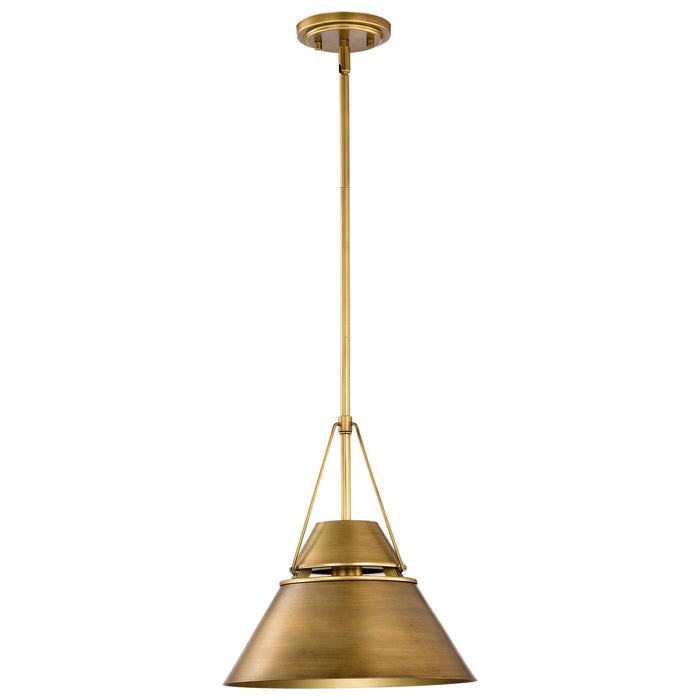 Nuvo Lighting - 60-7776 - One Light Pendant - Adina - Natural Brass