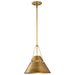 Nuvo Lighting - 60-7776 - One Light Pendant - Adina - Natural Brass