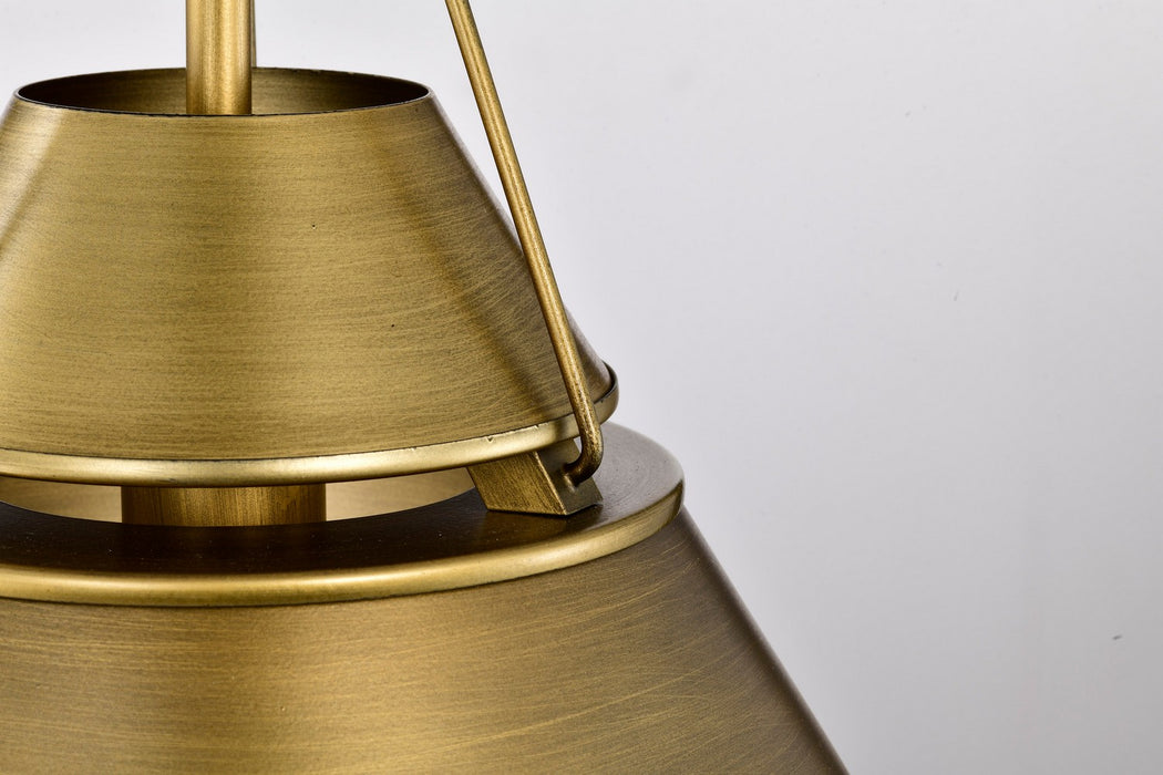 Nuvo Lighting - 60-7776 - One Light Pendant - Adina - Natural Brass