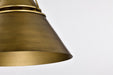 Nuvo Lighting - 60-7776 - One Light Pendant - Adina - Natural Brass