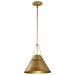 Nuvo Lighting - 60-7776 - One Light Pendant - Adina - Natural Brass