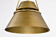 Nuvo Lighting - 60-7777 - One Light Pendant - Adina - Natural Brass
