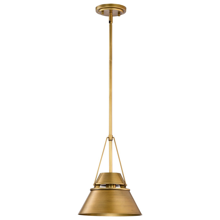 Nuvo Lighting - 60-7777 - One Light Pendant - Adina - Natural Brass