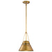 Nuvo Lighting - 60-7777 - One Light Pendant - Adina - Natural Brass