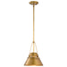 Nuvo Lighting - 60-7777 - One Light Pendant - Adina - Natural Brass