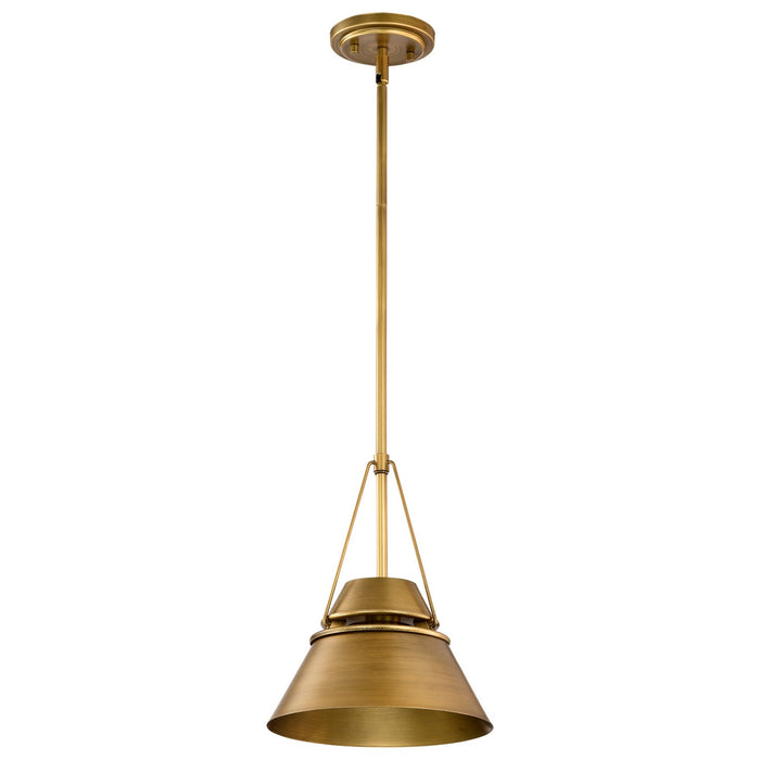 Nuvo Lighting - 60-7777 - One Light Pendant - Adina - Natural Brass