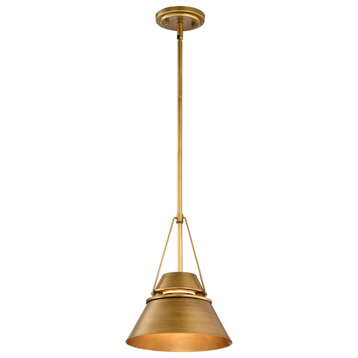 Nuvo Lighting - 60-7777 - One Light Pendant - Adina - Natural Brass