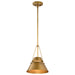 Nuvo Lighting - 60-7777 - One Light Pendant - Adina - Natural Brass