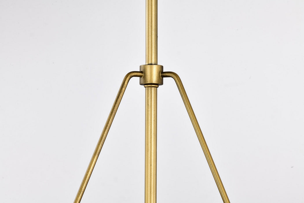 Nuvo Lighting - 60-7778 - Three Light Pendant - Adina - Natural Brass