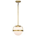 Nuvo Lighting - 60-7783 - One Light Pendant - Lakeshore - Natural Brass