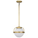 Nuvo Lighting - 60-7783 - One Light Pendant - Lakeshore - Natural Brass