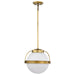 Nuvo Lighting - 60-7784 - One Light Pendant - Lakeshore - Natural Brass