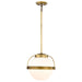 Nuvo Lighting - 60-7784 - One Light Pendant - Lakeshore - Natural Brass